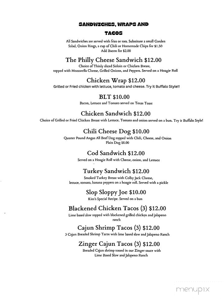 The Corner Chill & Grill - Belleville, IL menu_pic