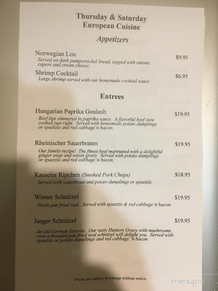 Nite Cap Inn - Palmyra, WI menu_pic