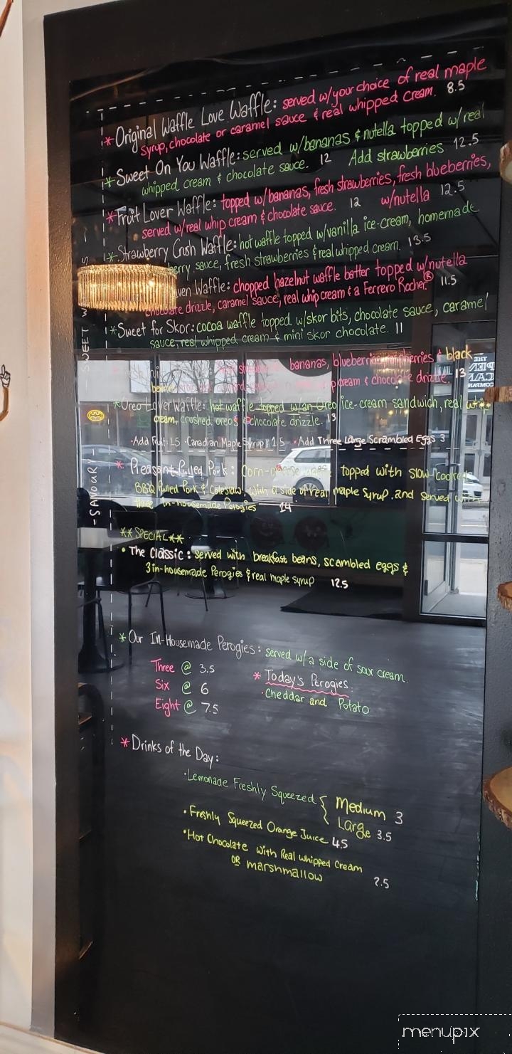 Waffle Love - Halifax, NS menu_pic