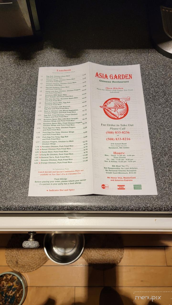 Asia Garden - Sandwich, MA