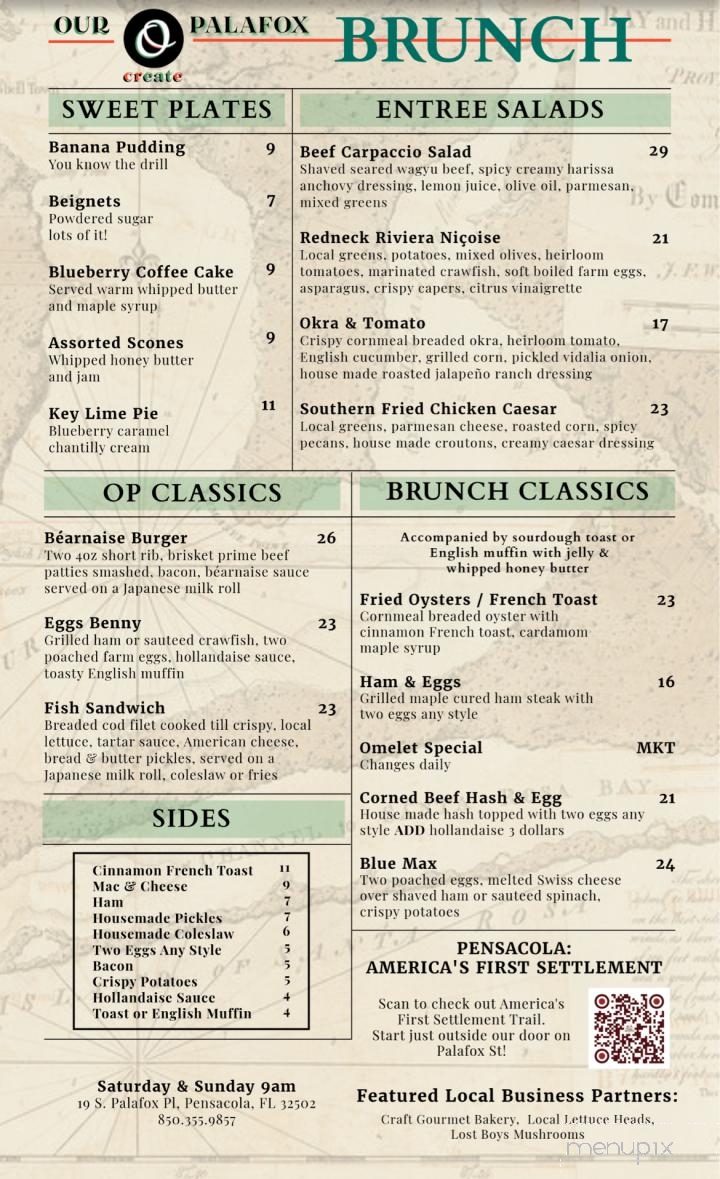 Our Palafox - Pensacola, FL menu_pic