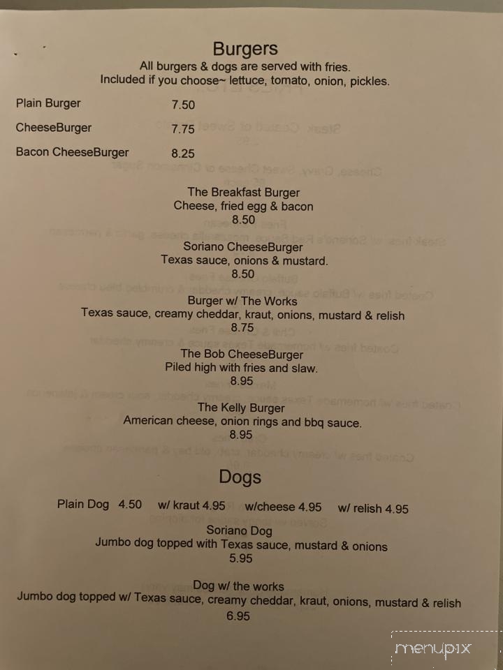 Cafe Soriano - Peckville, PA menu_pic