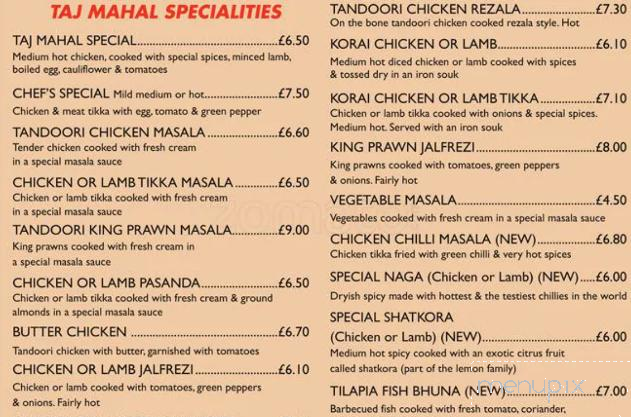 Taj Mahal Restaurant - London, ON