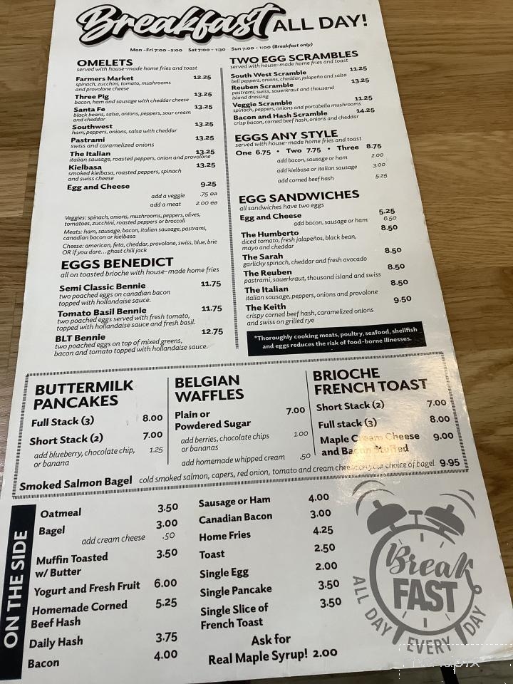 Sarah's on Main - Portland, CT menu_pic