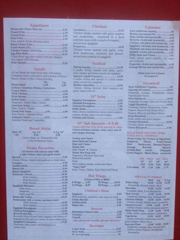 Mama Mia Pizzeria - Carrollton, VA menu_pic