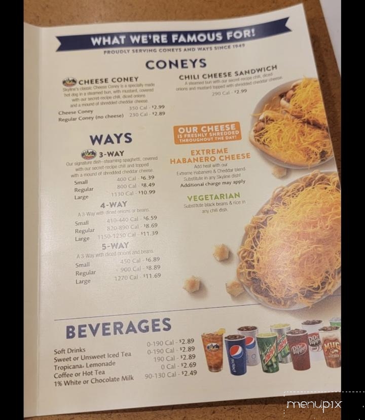 Skyline Chili - Powell, OH menu_pic