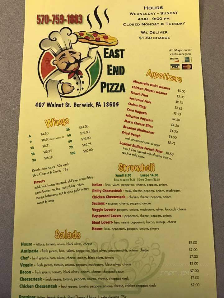 East End Pizzeria - Berwick, PA