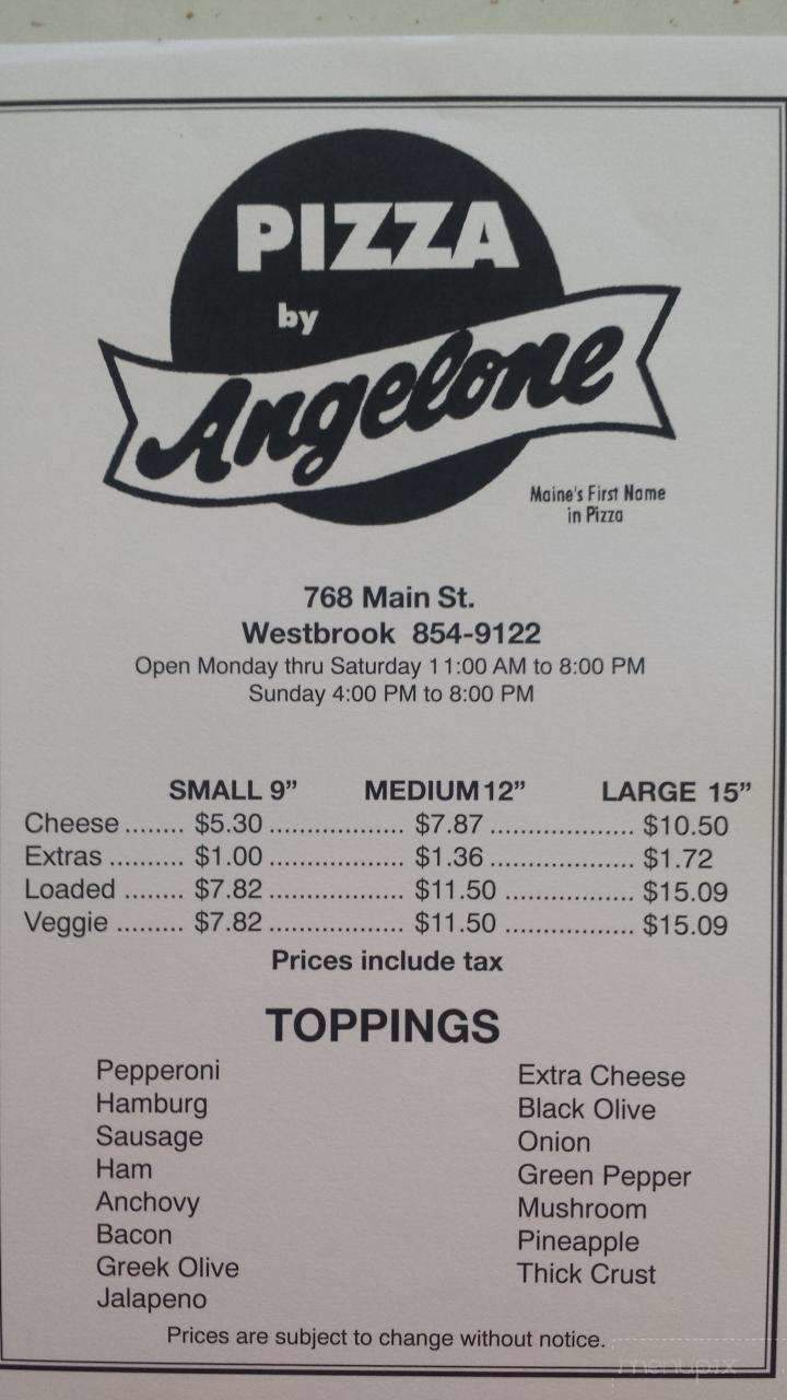 Angelone's - Westbrook, ME menu_pic