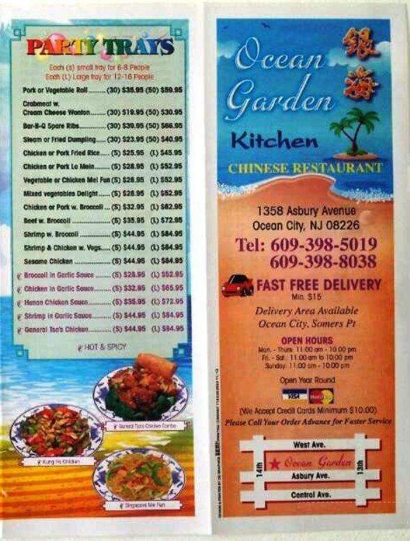 Ocean Garden Kitchen Chinese Restaurant - Ocean City, NJ