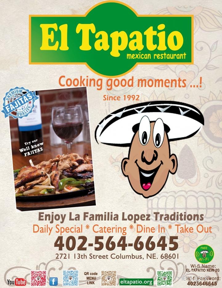 El Tapatio - Columbus, NE menu_pic