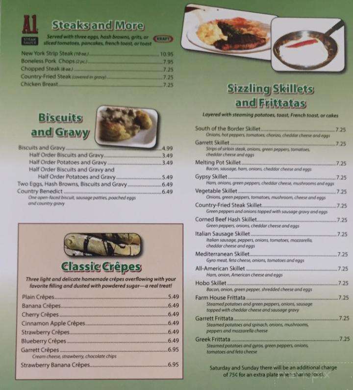 Garrett House Of Pancakes - Garrett, IN menu_pic