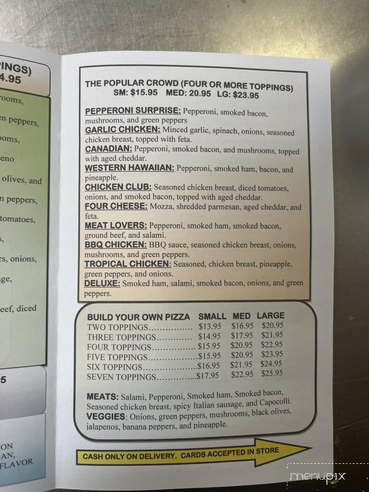 Aardvark's Pizza & Wings - Logan Lake, BC menu_pic