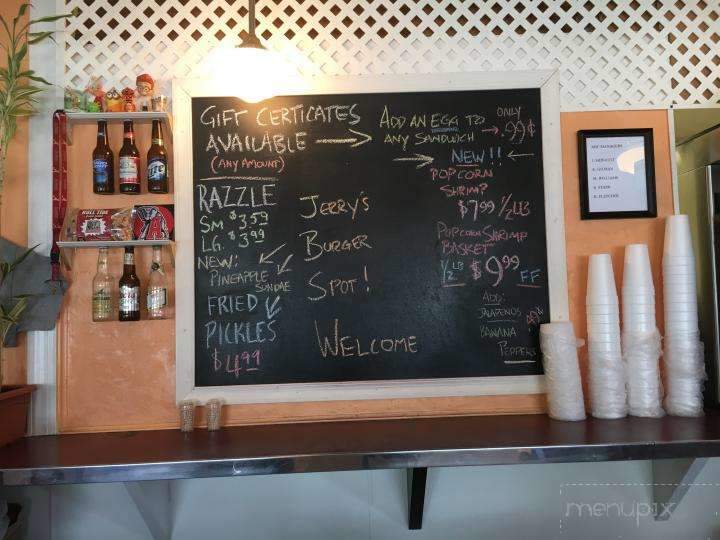 Jerrys Burger Spot - Prince George, VA menu_pic
