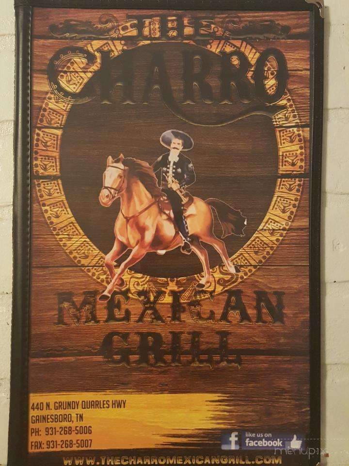 The Charro Mexican Grill - Gainesboro , TN menu_pic