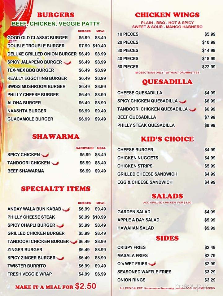 The Hotspot Grill - Lakewood, CA menu_pic