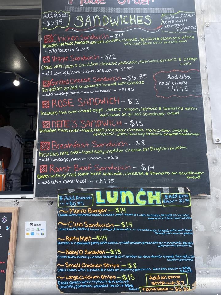Baby'O Cafe - San Luis Obispo, CA menu_pic