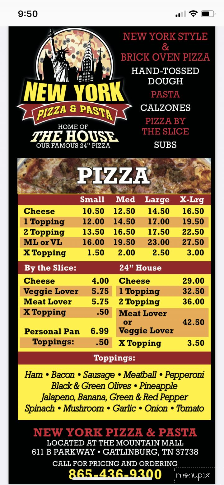 New York Pizza & Pasta - Gatlinburg, TN