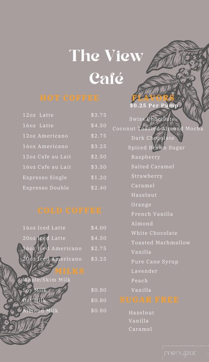 The View Cafe - King, NC menu_pic