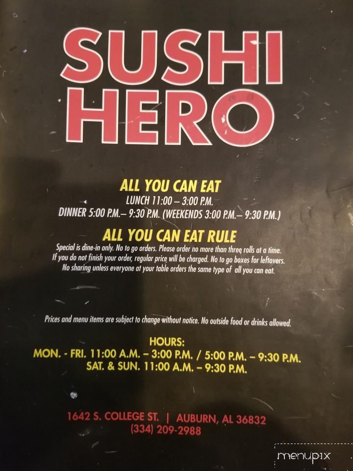 Sushi Hero - Auburn, AL