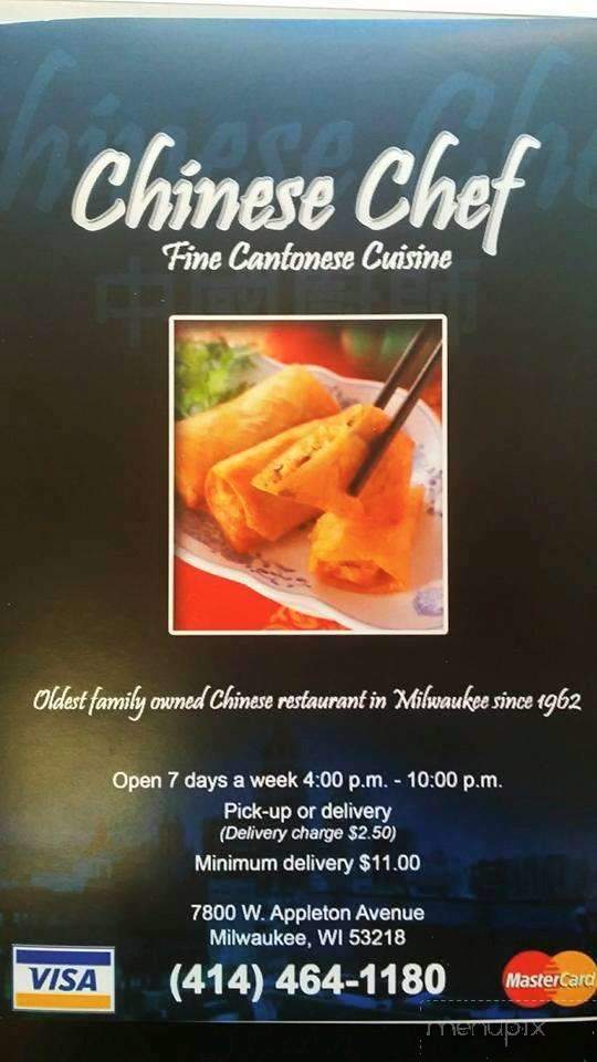 Chinese Chef - Milwaukee, WI