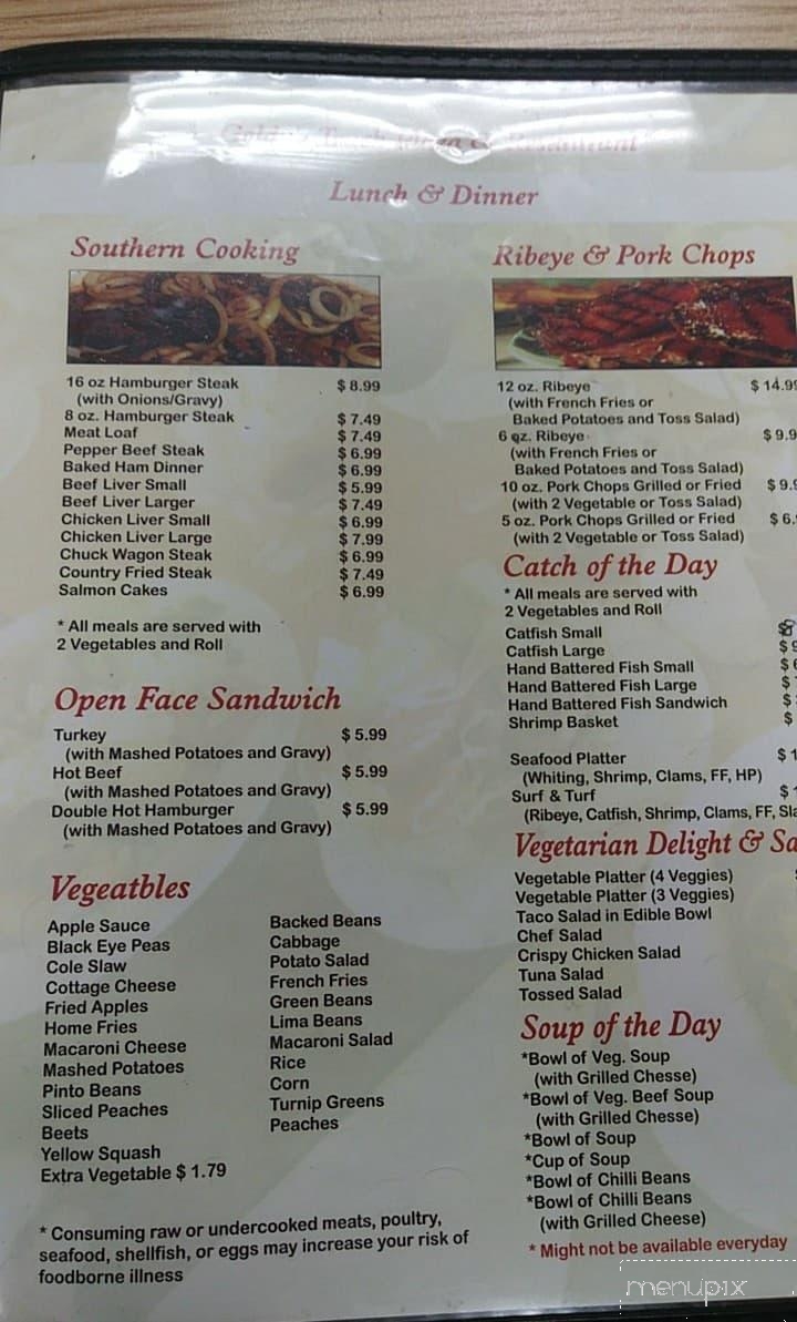 Goldy's Truck Plaza - Lynchburg, VA menu_pic