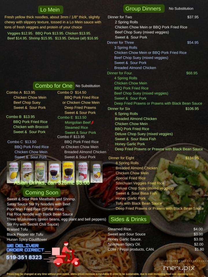 Dragon Chinese Food - Chatham-Kent, ON menu_pic