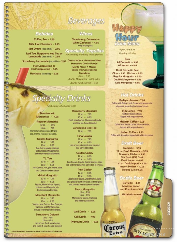 Edchada's - Twentynine Palms, CA menu_pic