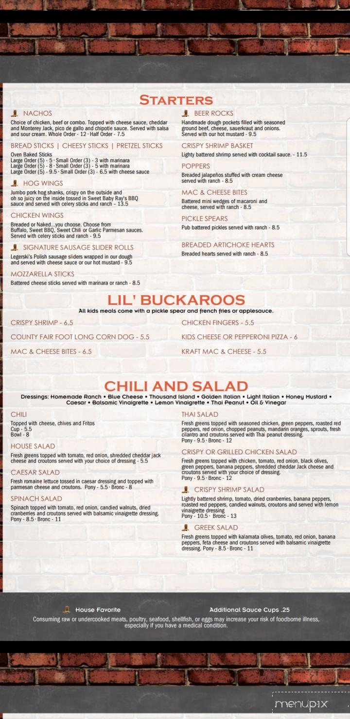 Powder River Pizza and Pub - Sheridan, WY menu_pic