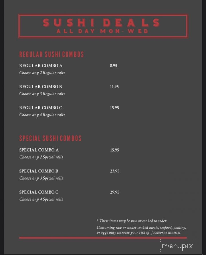 Tokyo House - Winder, GA menu_pic