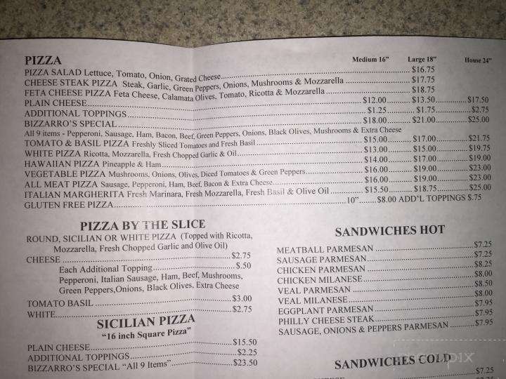 Bizzarro Pizza Of Merritt Is - Merritt Island, FL menu_pic