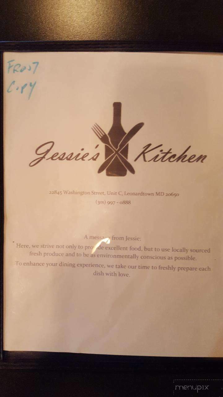 Jessie's Kitchen - Leonardtown, MD menu_pic