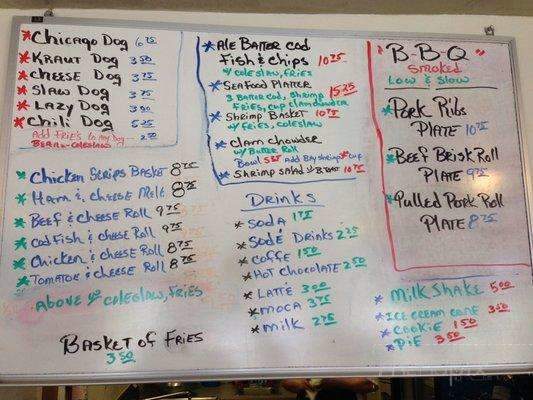 Lazy Dayz Cafe - Waldport, OR menu_pic