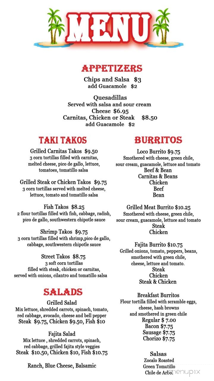 The Dive Inn - Denver, CO menu_pic