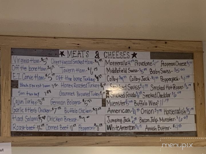 Circle Creek Cabin - Rome, OH menu_pic