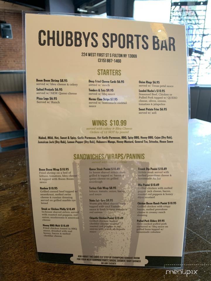 Chubby's Sports bar & Grill - Fulton, NY