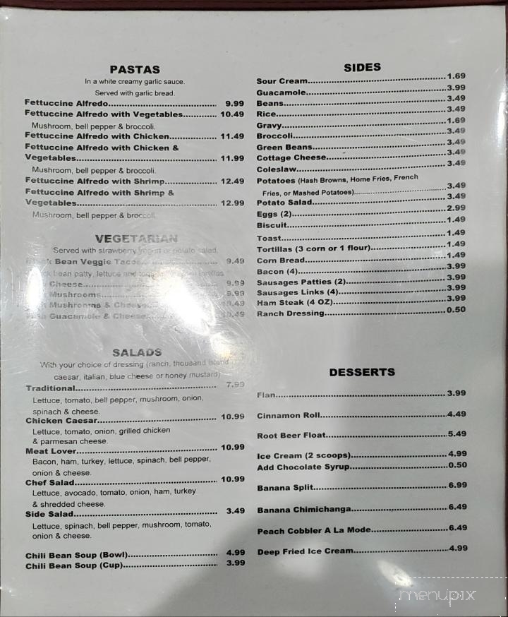 Pepe's Cafe - Cottonwood, AZ menu_pic