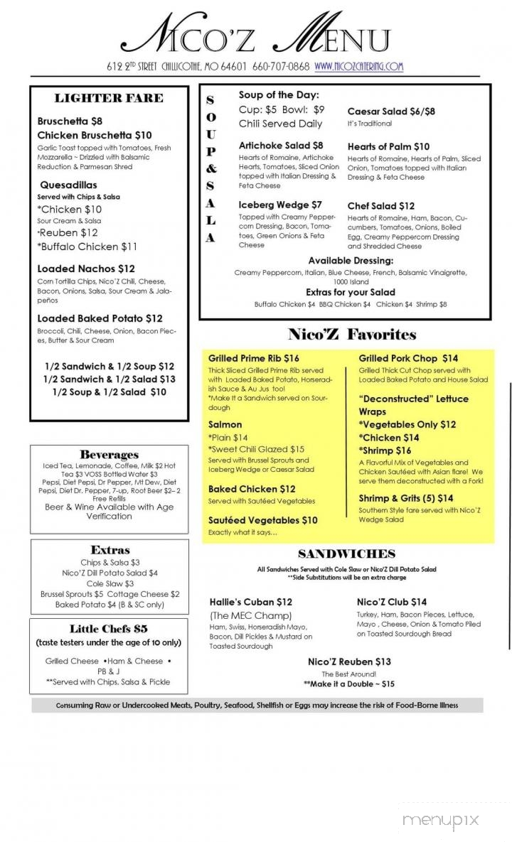 Nico'Z Catering Eatery - Chillicothe, MO