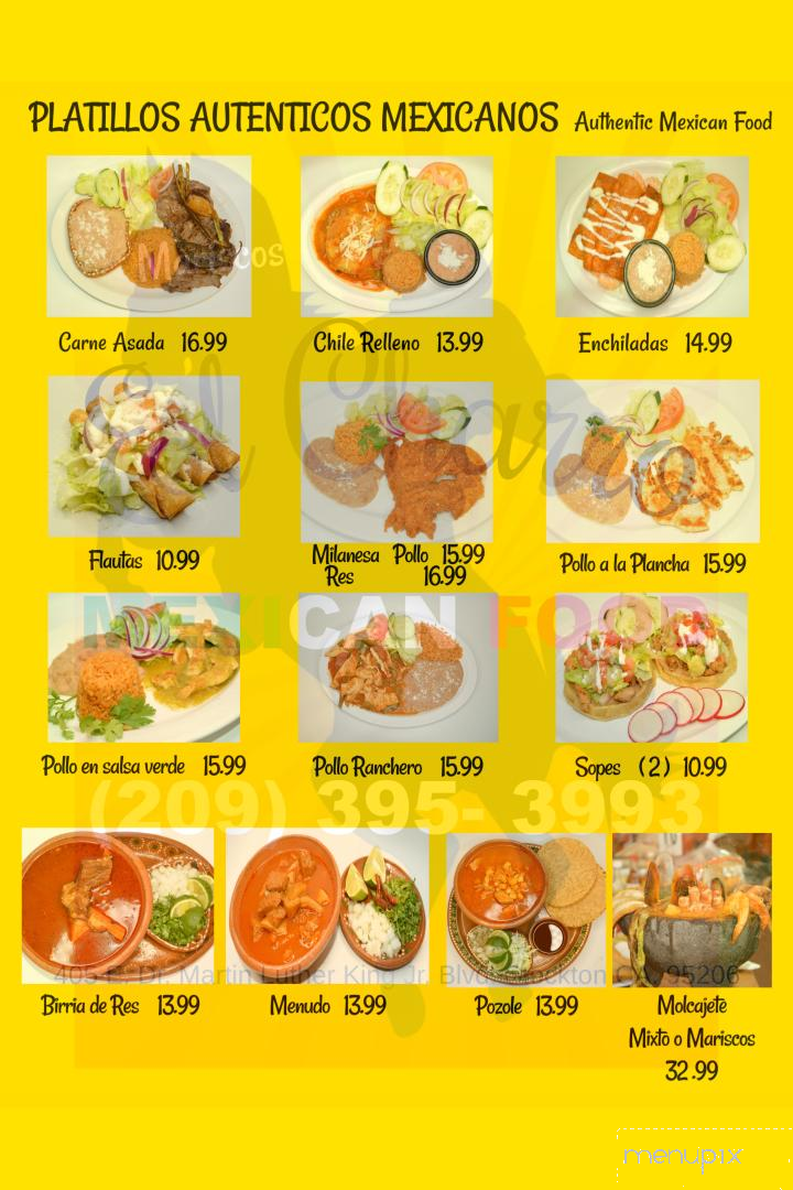 Mariscos El Charro - Stockton, CA menu_pic