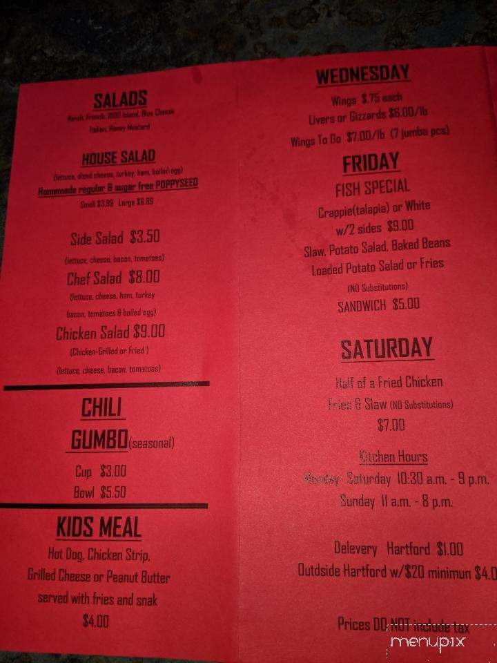 R J's Place - Hartford, IL menu_pic