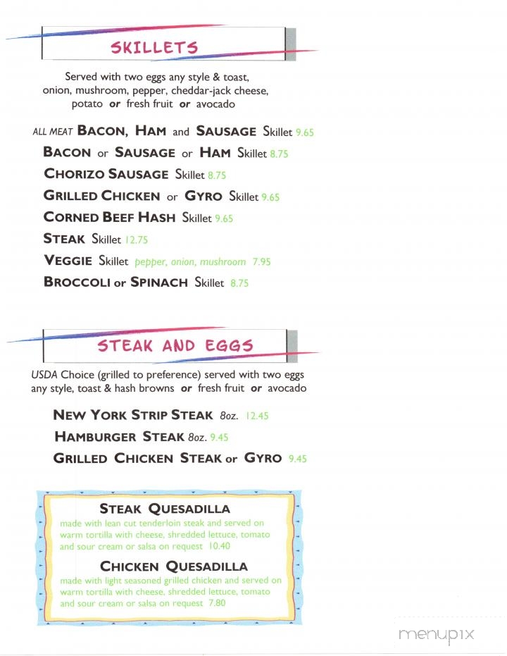 Waffle Shop Family Restaurant - Loves Park, IL menu_pic