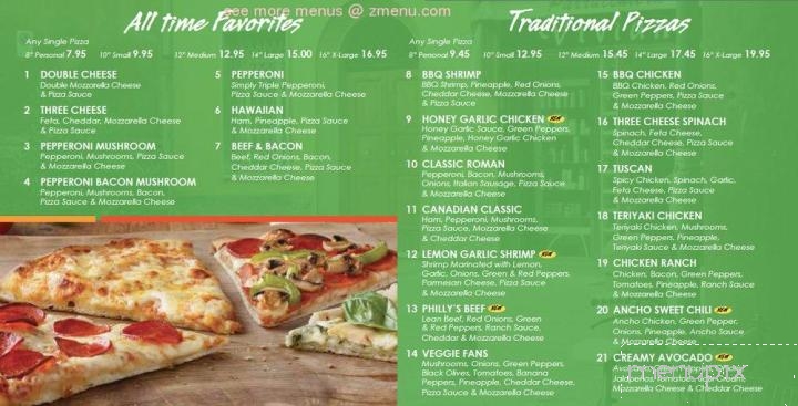 Red Swan Pizza - Chatham, ON menu_pic