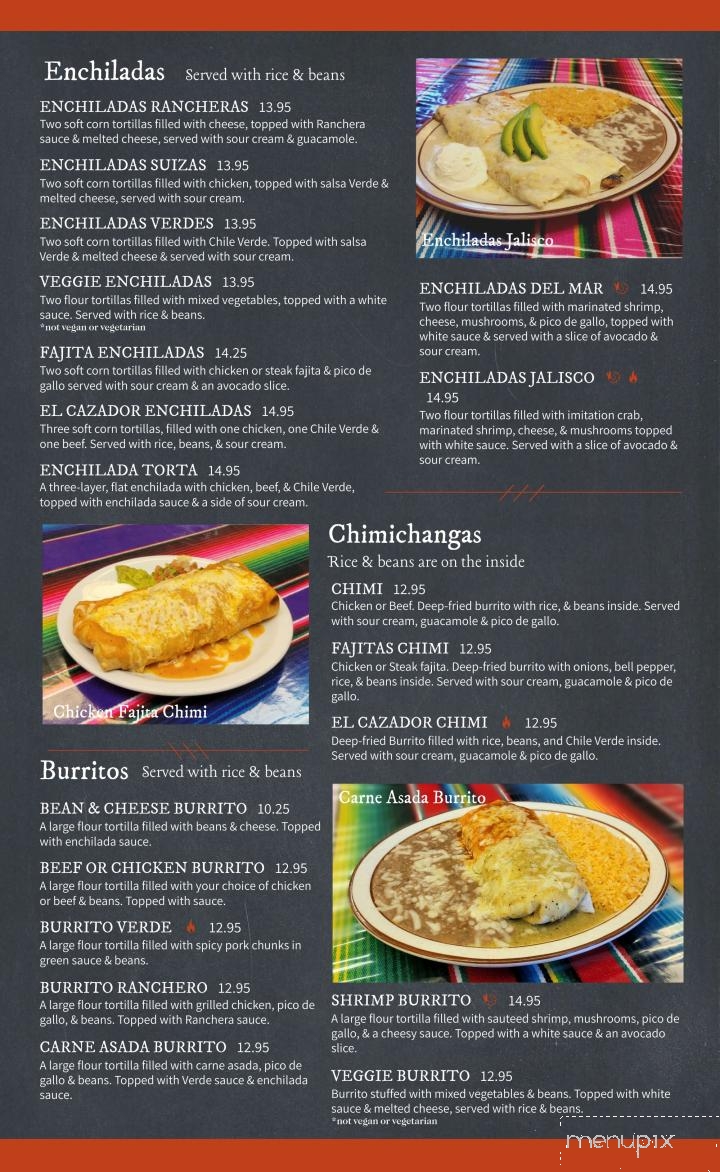 El Cazador Mexican Restaurant - Buhl, ID menu_pic