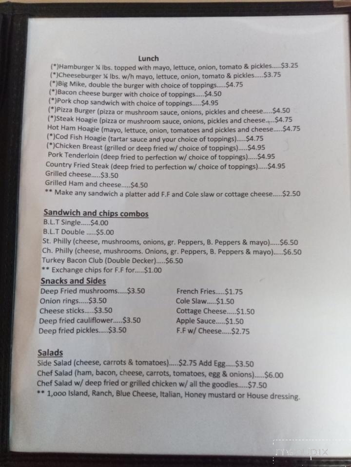 Gathering Place - Newtonsville, OH menu_pic