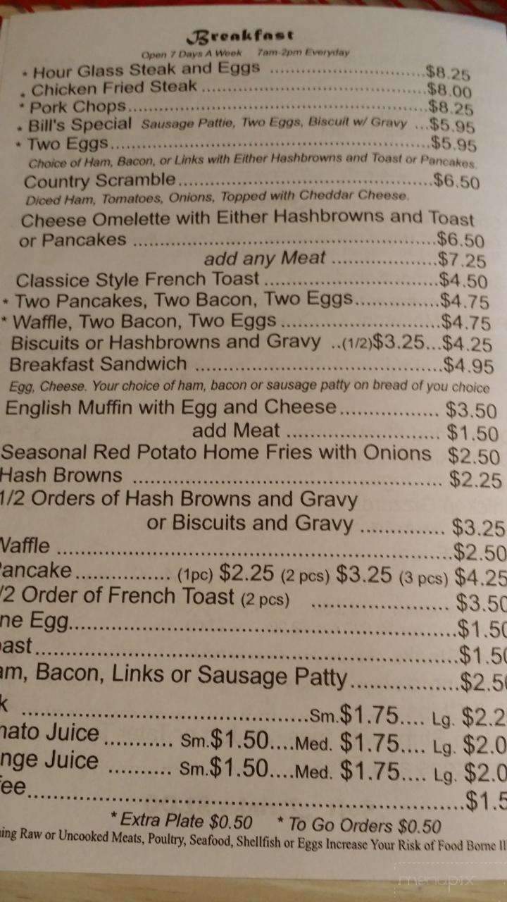 Hour Glass Pub & Eatery - Portland, OR menu_pic