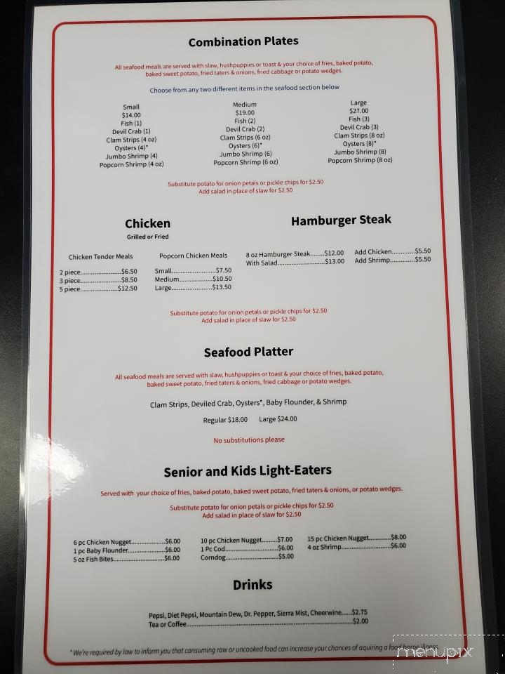 Anchors Away Cafe - Spruce Pine, NC menu_pic