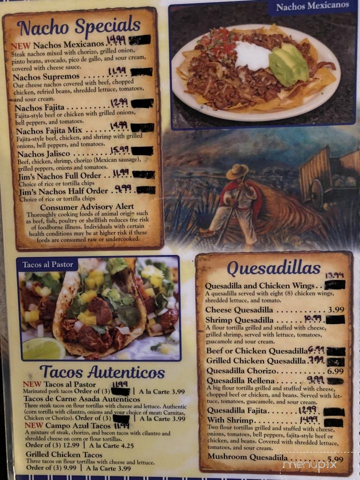 Campo Azul - Nolensville, TN menu_pic