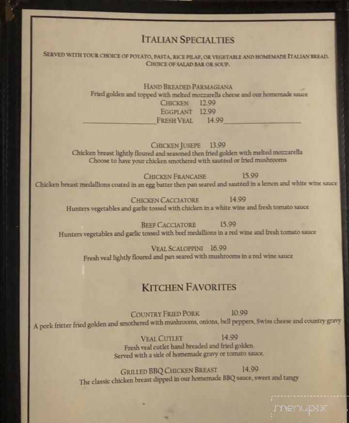 Covered Bridge Inn - Newton Falls, OH menu_pic