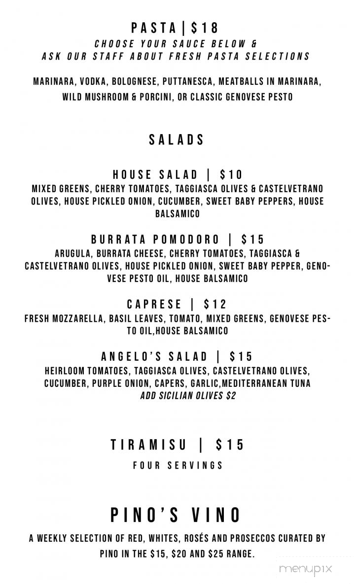 Via Rosa 11 Italian Market & Kitchen - Bainbridge Island, WA menu_pic