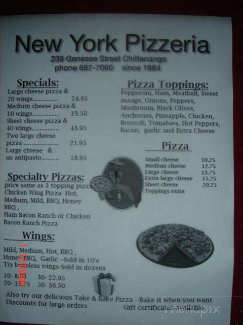 New York Pizzeria - Chittenango, NY