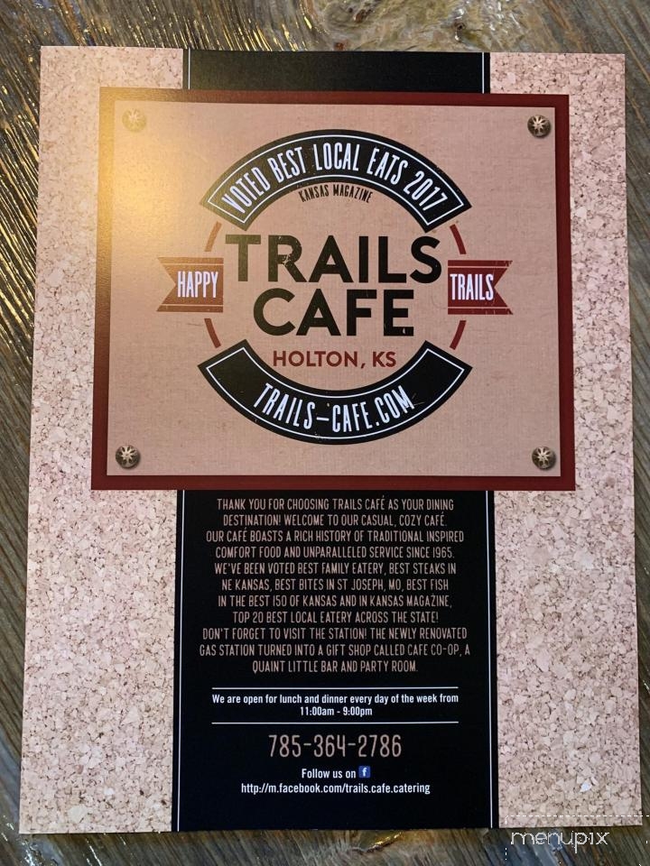 Trails Cafe - Holton, KS menu_pic